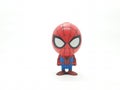 Avengers Hulk Spiderman Captain America Plastic from Movie Toys Model in White Isolated Background Royalty Free Stock Photo