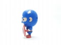 Avengers Hulk Spiderman Captain America Plastic from Movie Toys Model in White Isolated Background