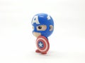 Avengers Hulk Spiderman Captain America Plastic from Movie Toys Model in White Isolated Background