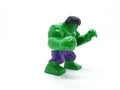 Avengers Hulk Spiderman Captain America Plastic from Movie Toys Model in White Isolated Background