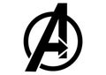 The Avengers Logo, superhero Royalty Free Stock Photo