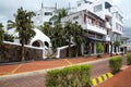 Avenida Charles Darwin in Puerto Ayora on Santa Cruz Island, Gal Royalty Free Stock Photo