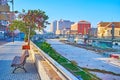 Avenida de la Rosaleda and Guadalmedina River, Malaga, Spain Royalty Free Stock Photo