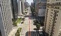 Avenida Paulista Paulista avenue, Sao Paulo city, Brazil Royalty Free Stock Photo