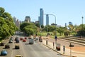 Avenida Presidente Figueroa Alcorta, the Main Avenue Along the Northside of Buenos Aires, the Capital City of Argentina Royalty Free Stock Photo