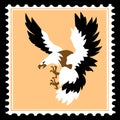 Avenous bird on postage stamps