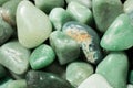 aventurine gem stone as natural mineral rock Royalty Free Stock Photo