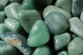 aventurine gem stone as natural mineral rock Royalty Free Stock Photo