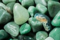 aventurine gem stone as natural mineral rock Royalty Free Stock Photo