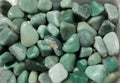 aventurine gem stone as natural mineral rock Royalty Free Stock Photo