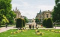 Avenue de la liberte in Place de la Republique and University of