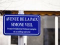 Avenue de la Paix: Simone Veil Tribute