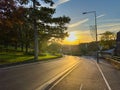 Avenue de la Republique at Villeneuve-Saint-Georges in France Royalty Free Stock Photo