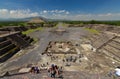 The Avenue of the Dead and the Pyramid of the Sun at Teotihuacan, an ancient Mesoamerican city near Mexico City Royalty Free Stock Photo