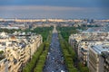 Avenue des Champs-Elysees afternoon Royalty Free Stock Photo