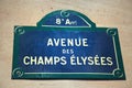 Avenue des Champs-Elysees Royalty Free Stock Photo