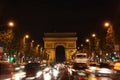 Avenue des Champs-Ãâ°lysÃÂ©es in Paris at night