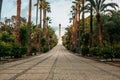 Avenue of the Discoveries, with the Monument to the Discoverers of America, in La Rabida, town of Palos de la Frontera, Huelva