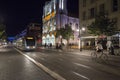 Avenue Jean Medecin by night, Nice, France Royalty Free Stock Photo