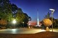 Avenue of a museum of Astronautics.