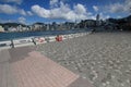 Sky, walkway, shore, boardwalk, cloud, sea, road, surface, pier, coast, roof, water, dock