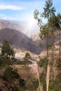 In the `Avenue of the Volcanoes`, the central Andean Cordillera of Ecuador between Quito and Latacunga Royalty Free Stock Photo