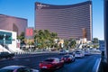 Avenues and sidewalks, hotels and architecture of the streets and buildings of the capital of entertainment in Las Vegas. Nevada,