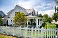 Average American residential home. Traditional American-style home with beautiful landscaping