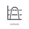 Average (arithmetic mean) icon. Trendy Average (arithmetic mean) logo concept on white background from business collection