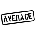 Average stamp on white Royalty Free Stock Photo