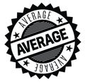 Average stamp on white Royalty Free Stock Photo