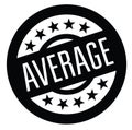Average stamp on white Royalty Free Stock Photo