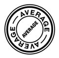 Average stamp on white Royalty Free Stock Photo