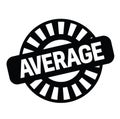 Average stamp on white Royalty Free Stock Photo