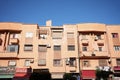 Average block of flats in the city of Marrakesh, Morocco