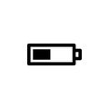average charging level icon. Element of minimalistic icon for mobile concept and web apps. Signs and symbols collection icon for w