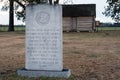 Averasboro Battle Field, NC-Circa 2018: Civil War Battlefield and Monuments