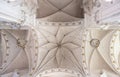 Averbode, Laakdal, Belgium -Decorated white ceiling of the John the Baptist Abbey church Royalty Free Stock Photo