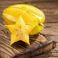 Averrhoa carambola - Organic natural star fruit (carambolo