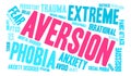 Aversion Word Cloud Royalty Free Stock Photo