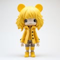 Avery: Moody Yellow Baby Vinyl Toy With Kawaii Manga Style