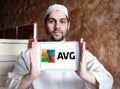 AVG Technologies company logo Royalty Free Stock Photo