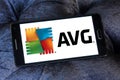 AVG Technologies company logo Royalty Free Stock Photo