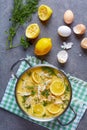 Avgolemono - delicious creamy greek chicken soup