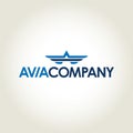 Avia company vector logo Royalty Free Stock Photo