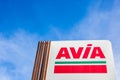 AVIA logo on its gas service station