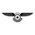 Avia squadron logo, simple style