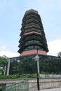 the Aviary Pagoda at the yuen long park, hk 11 June 2005