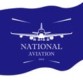 national aviation day typography graphic design