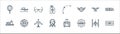 aviation line icons. linear set. quality vector line set such as flight, aircraft, pilot, baggage, quadrocopter, sunglasses,